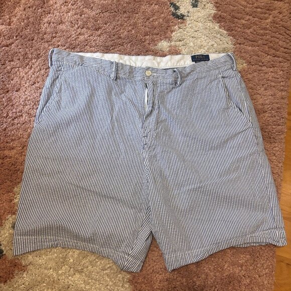 Polo Ralph Lauren Other - Y2K Polo Ralph Lauren Shorts Stretch Classic Fit Men's 40 Striped Nautical Blue